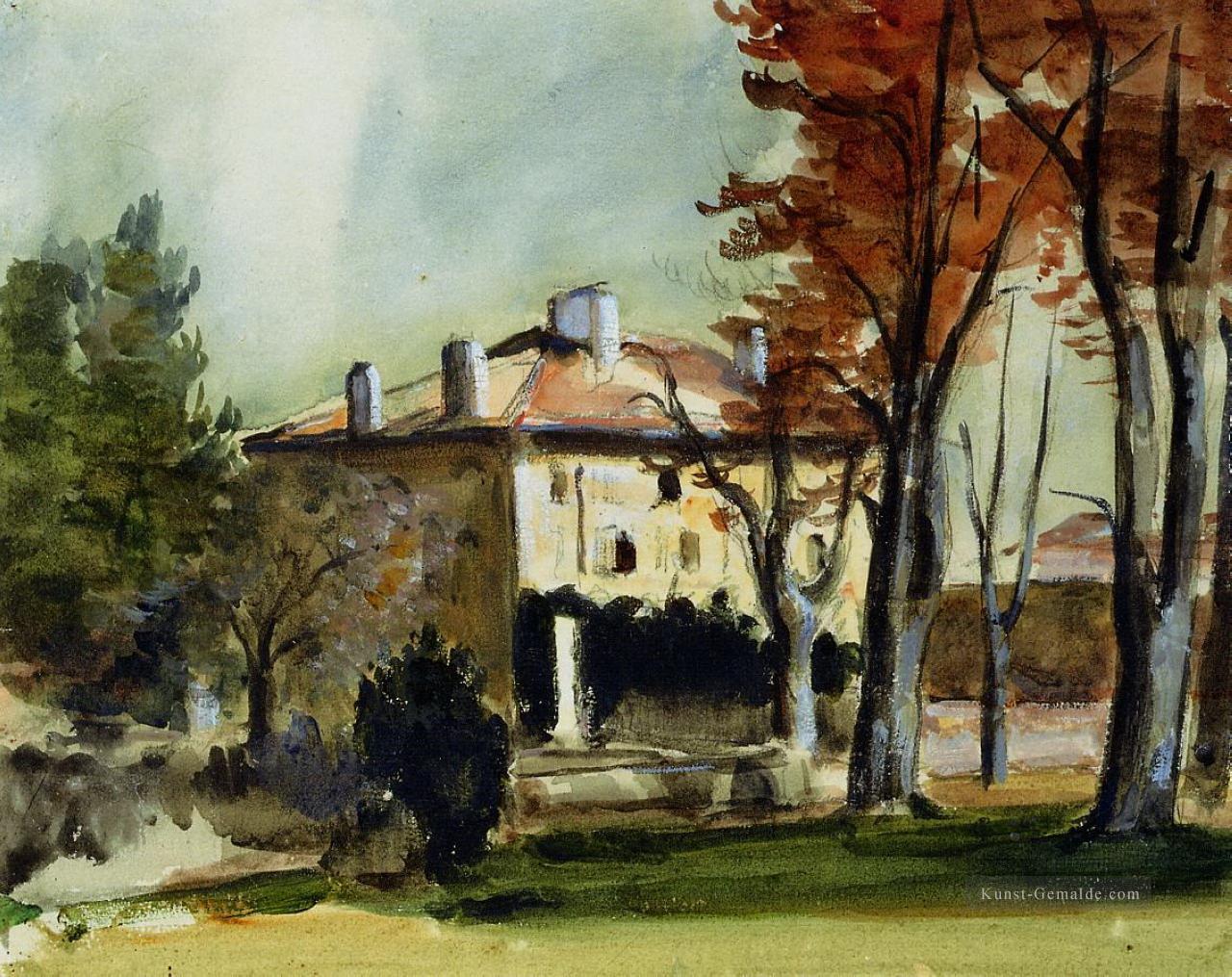 Das Herrenhaus in Jas de Bouffan Paul Cezanne Ölgemälde